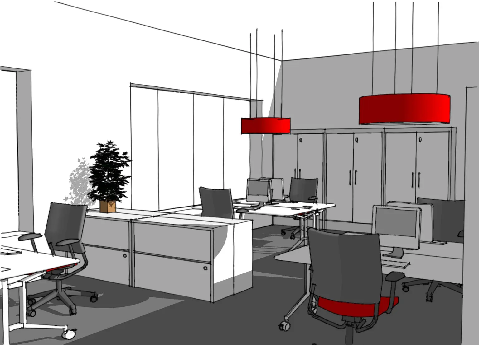 Inrichting Securitas Rotterdam 13 interieur projecten VSAP architects