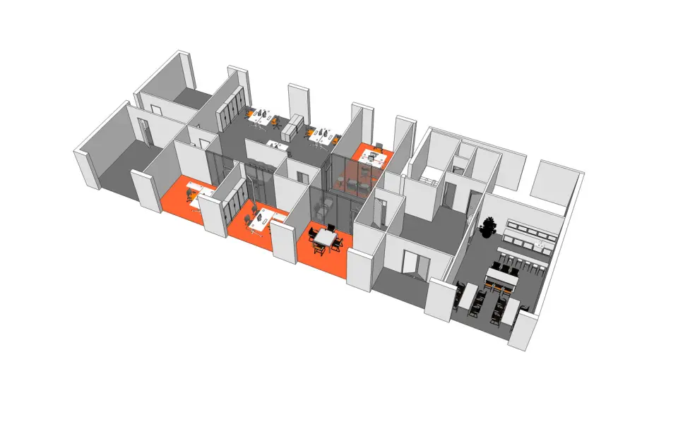 Inrichting Securitas Rotterdam 3 interieur projecten VSAP architects