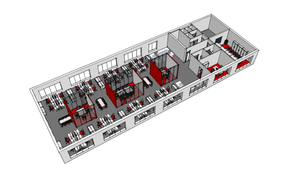 Inrichting Securitas Rotterdam 7 interieur projecten VSAP architects