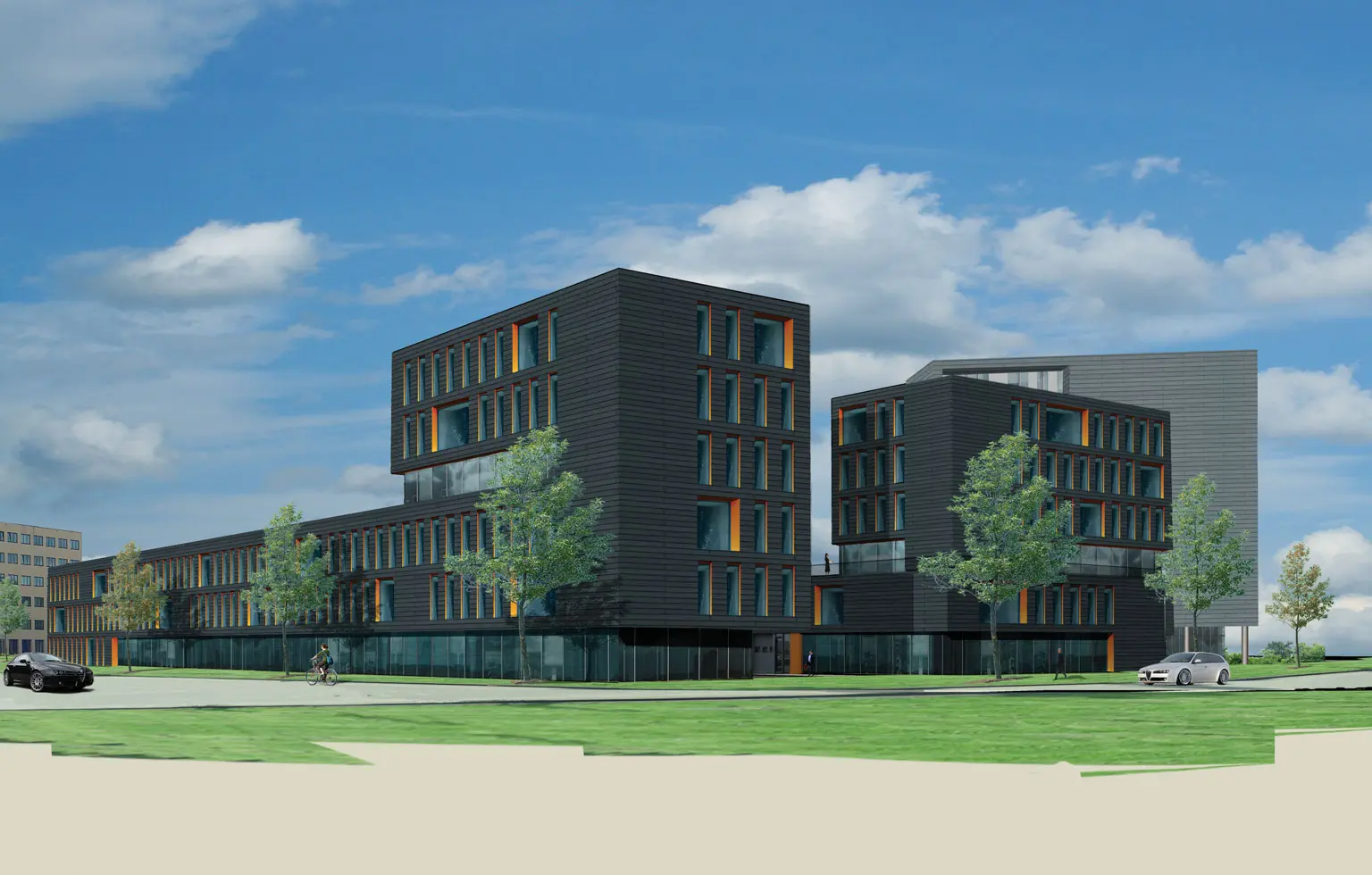 Kantorencomplex Amsterdam Alfa Driehoek 3 werken projecten VSAP architects