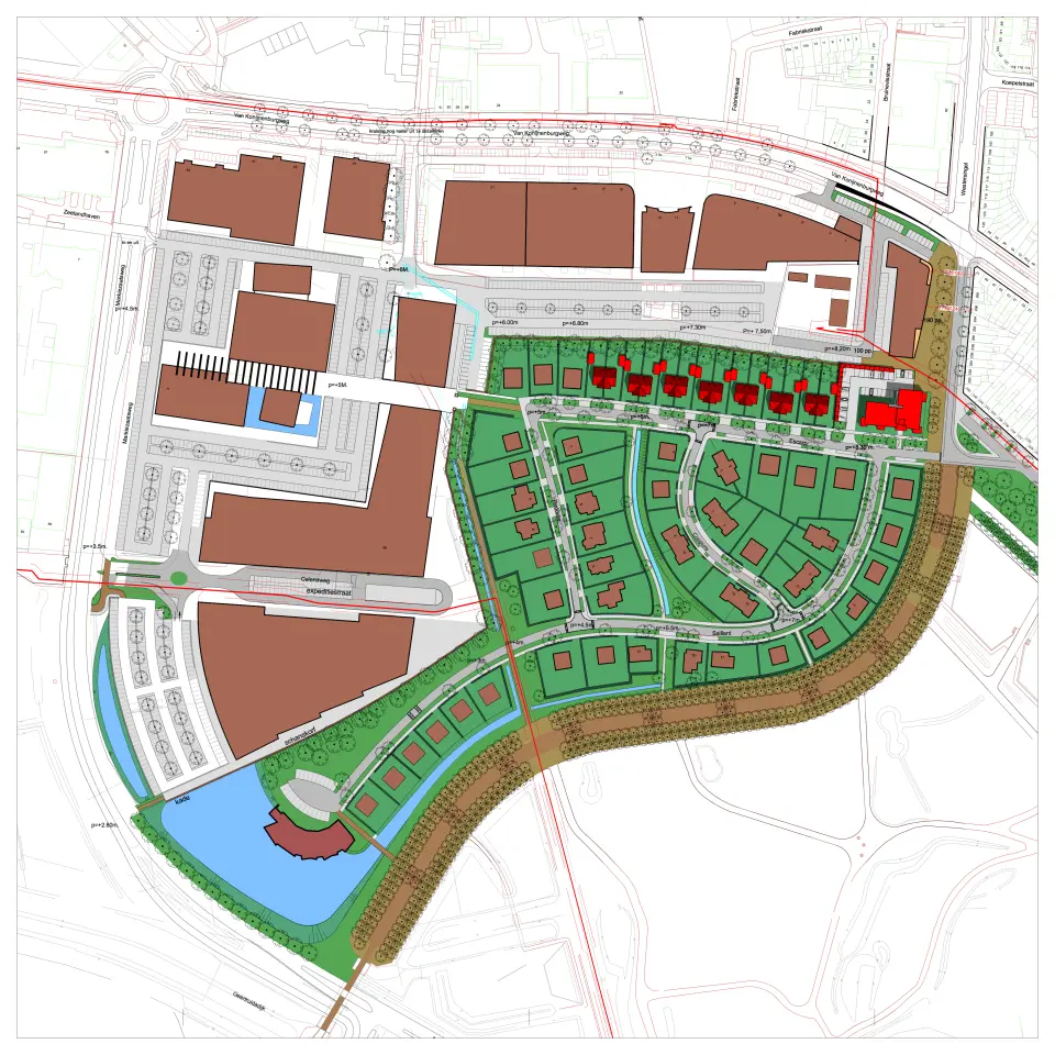 Verkaveling Bergen op Zoom Kijk in de Pot Escarp VSAP architects NIEUW afb.1